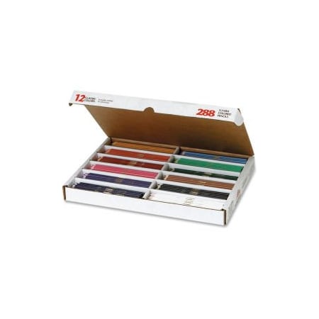 Dixon Ticonderoga Colored Pencil, 3.3mm, 7 Length Presharpened 82408